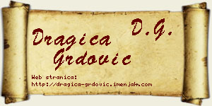 Dragica Grdović vizit kartica